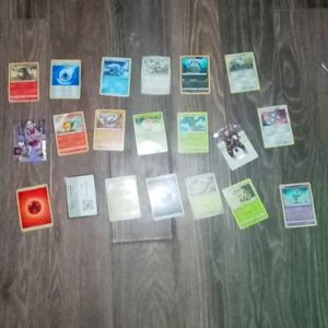Pokemon cards and hockey cards